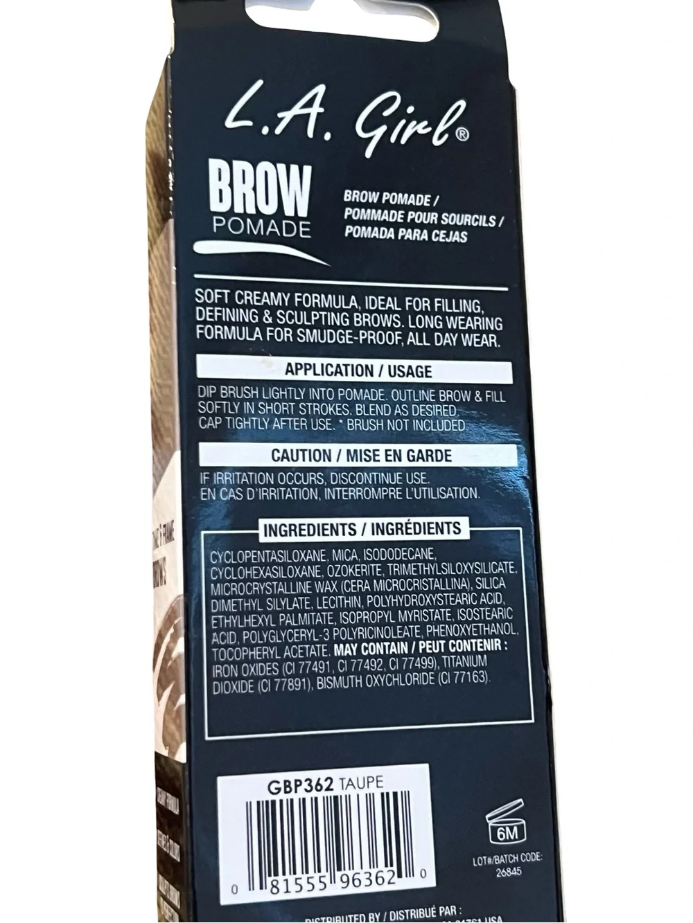 L.A. Girl Brow Pomade - Taupe/Brown FINAL PRICE DROP